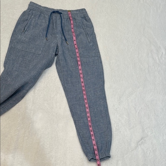 Athleta Blue Track Pants Relaxed Fit Joggers With Pockets - Picture 10 of 16